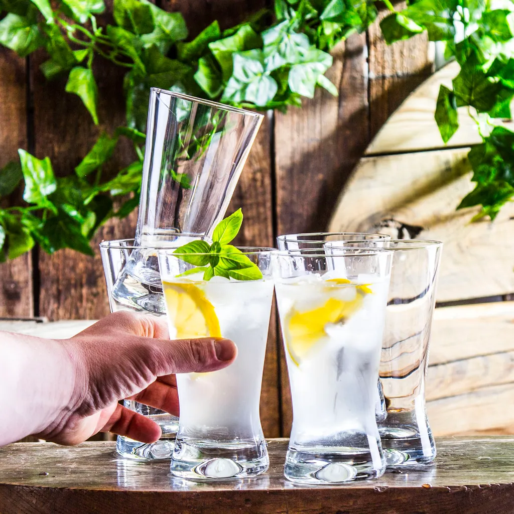 6er SET DRINKGLÄSER Cocktailgläser Saftgläser Longdrinkgläser Glas Trinkglas – Bild 4