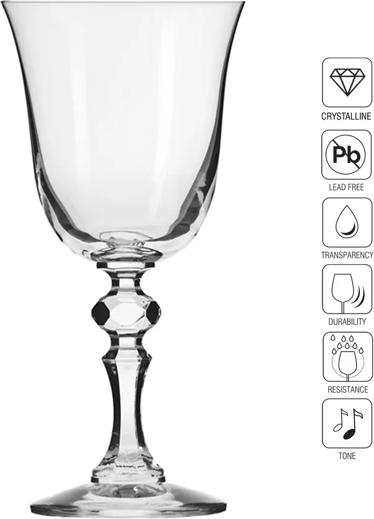 KROSNO Krista Kleine Rotweingläser, 6er-Set, 220 Ml – Bild 15