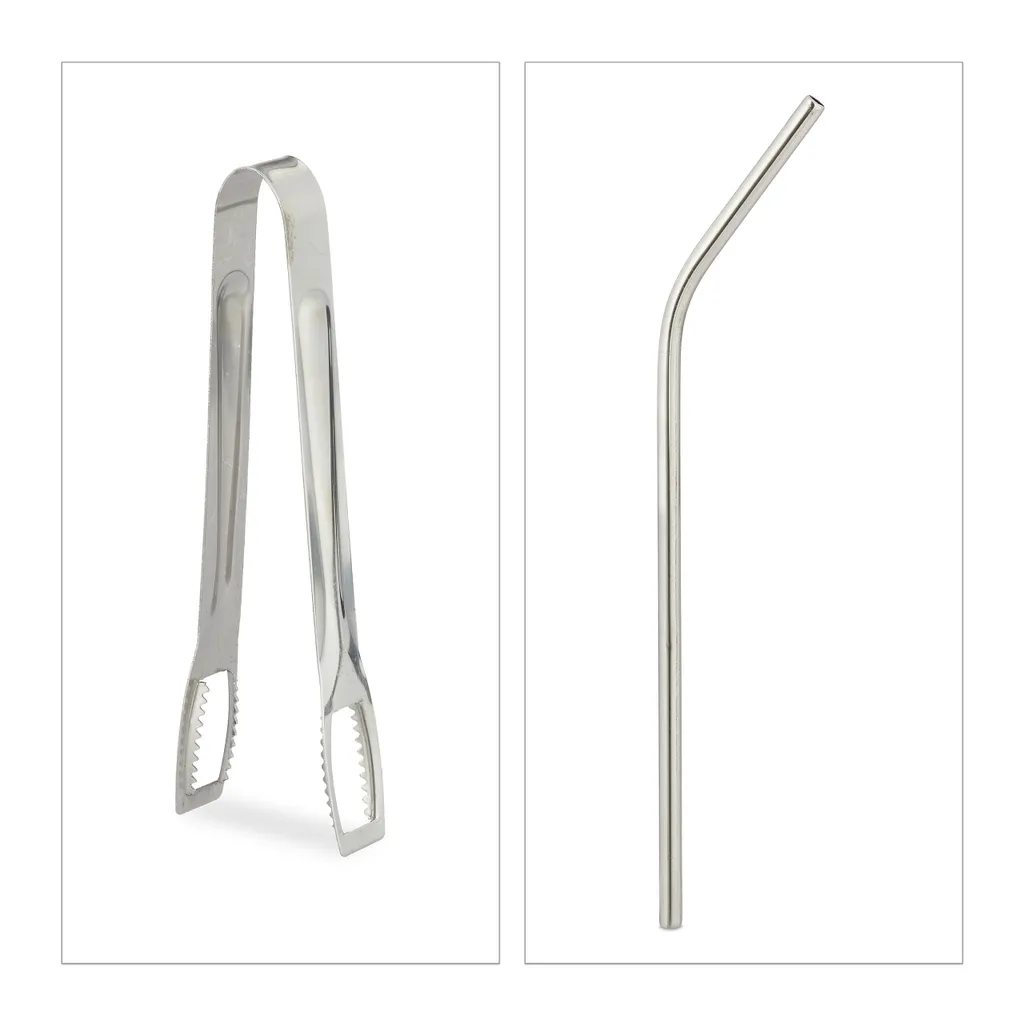 Relaxdays 4 Trinkgläser Mit Deckel Und Zubehör – Bild 10