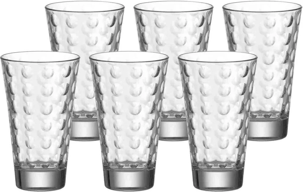 LEONARDO 012684 Optic Longdrinkbecher, Glas, 300 Ml, Ø 8 X 13 Cm, Klar (6 Stück) – Bild 6