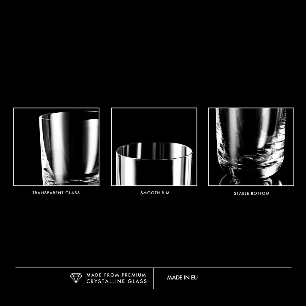 KROSNO Glamour Whiskygläser, 6er-Set, 300 Ml – Bild 8