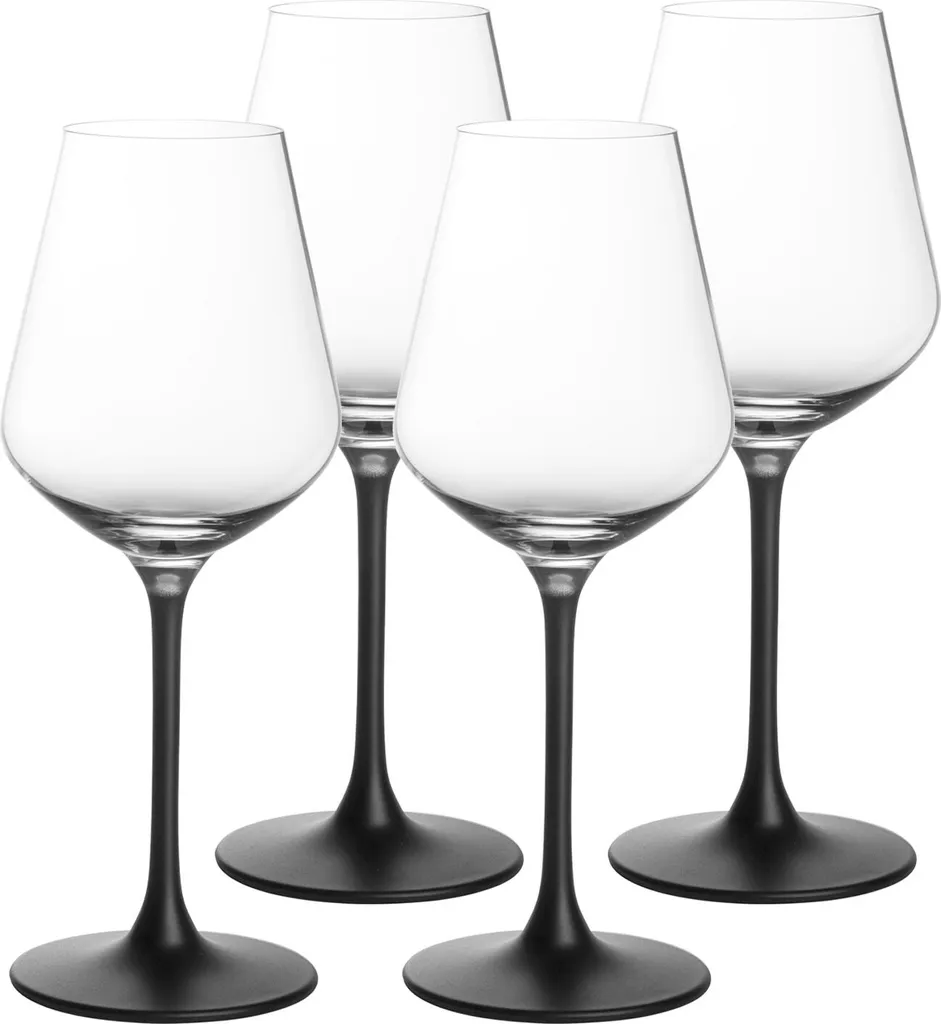 Villeroy & Boch Rotweinkelch, Manufacture Rock Klar,schwarz, 4 Tlg. – Bild 10