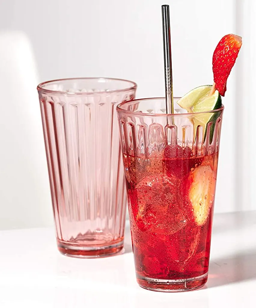 Ritzenhoff & Breker Longdrinkglas "LAWE" 400 Ml Rosa 6 Stück – Bild 3