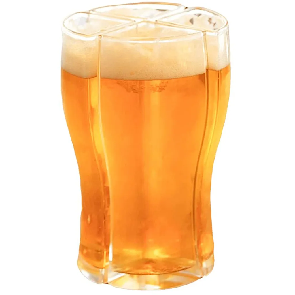 Biergläser, Langlebige Bierkrüge Tropfenbeständige Klassische Wasserbecher, Superschooner Tassen Bier Acryl Bierkrug Bierbecher Set 4 In 1 Cups Für Die Parteien Ktv