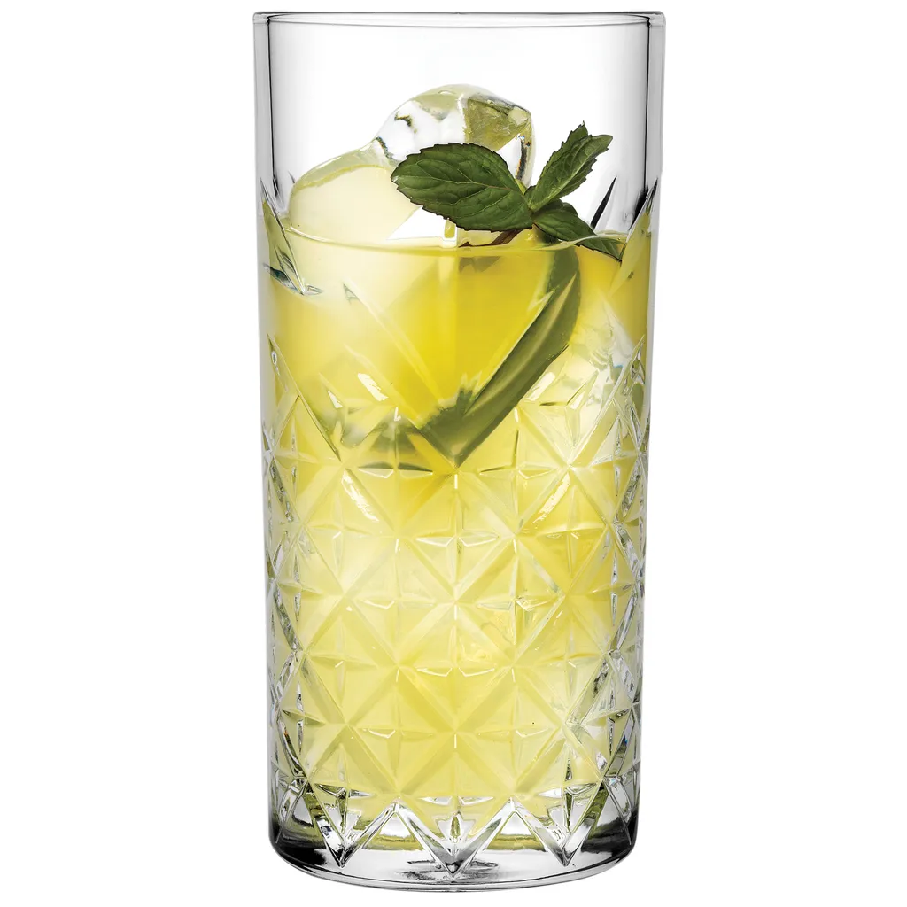 Pasabahce Timeless 520205 Longdrink Glas Wassergläser Kristall Design 4´er Set Transparent 365 Ml – Bild 4