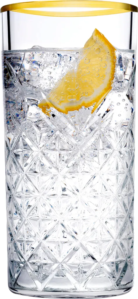 Pasabahce Timeless Golden Touch 4tlg Trinkglas Glas Tumbler 450ml 52800 – Bild 3