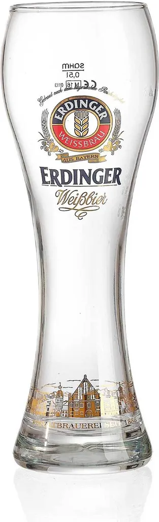 Weizenbierglas 0,5 Liter Erdinger – Bild 2