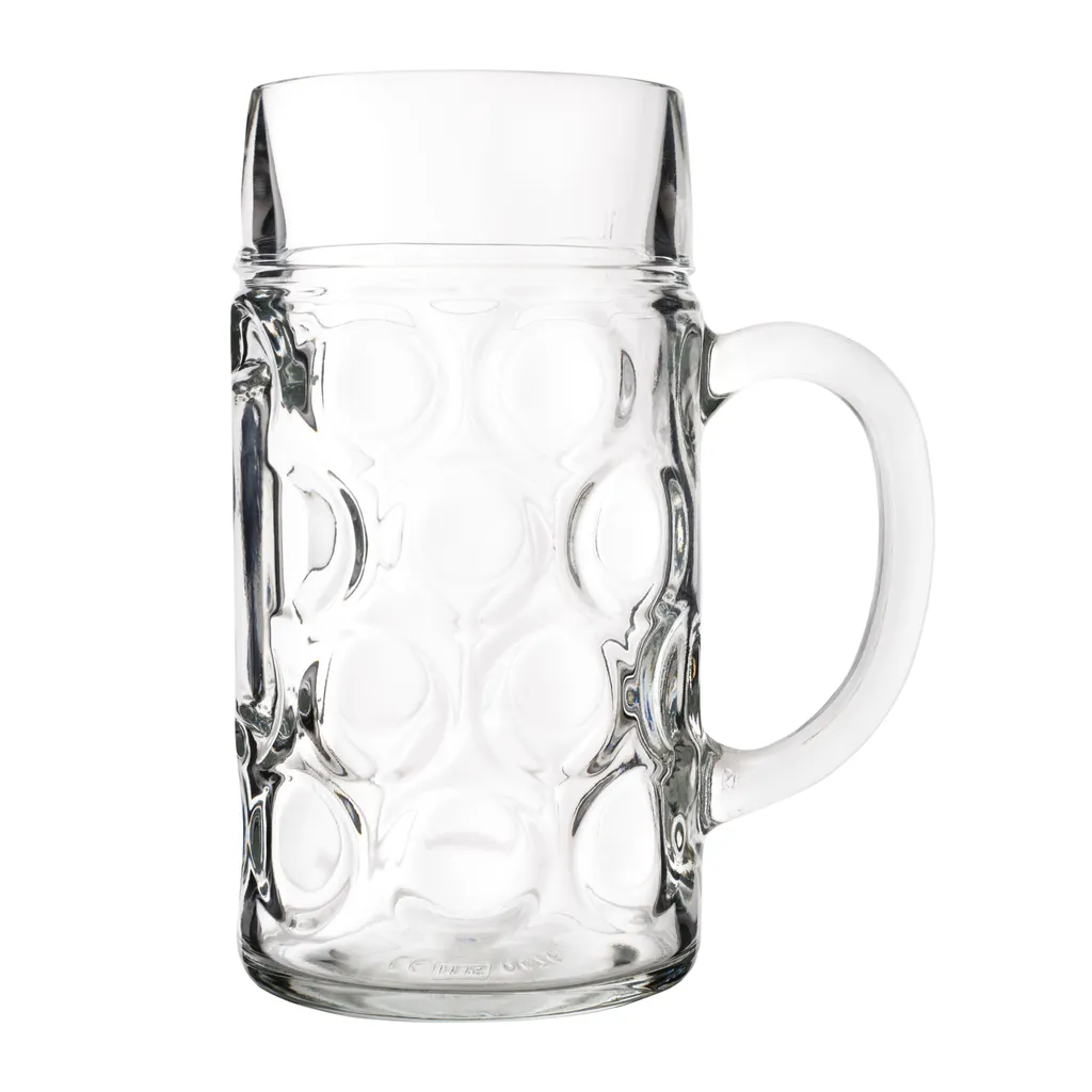 6er Set Maßkrug 1 Liter Geeicht Bierkrug Mit Henkel Bierglas Perfekt Geeignet Für Gastronomie – Bild 4