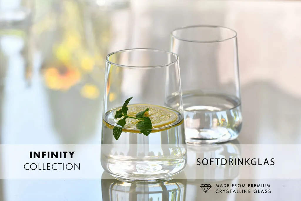 KROSNO Infinity Gläser Für Wasser, Getränke Und Säfte, 6er-Set, 490 Ml – Bild 11