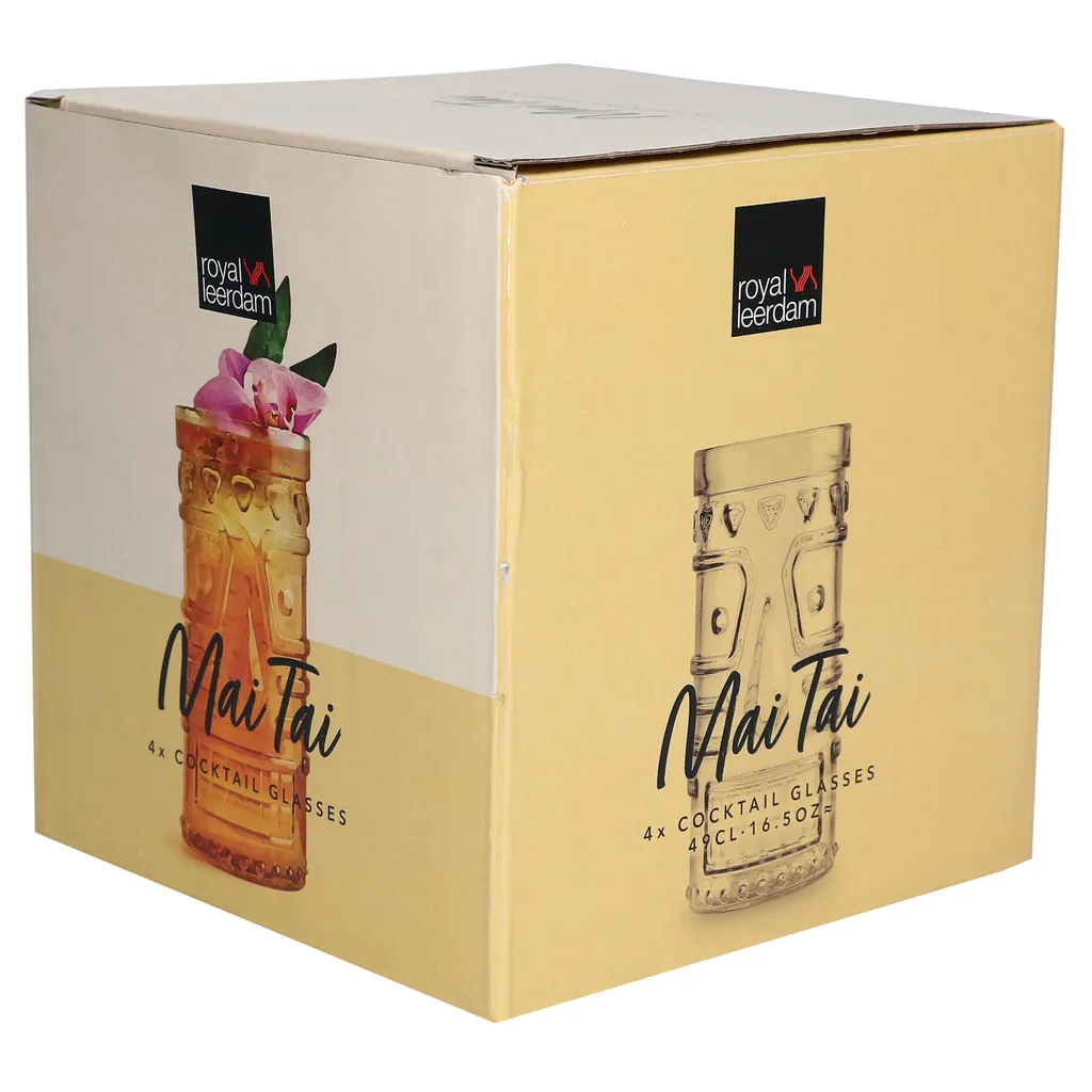 4x Mai Tai Glas 490 Ml Klarglas Cocktail-Kelch Tiki-Cocktail Rum-Longdrink Mai Tai Glass – Bild 7