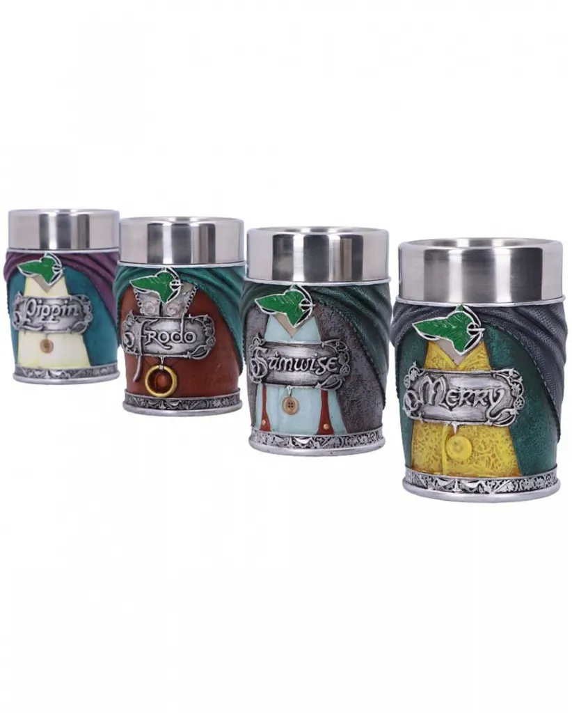 Der Herr Der Ringe Hobbit Shot Gläser Aus Kunststein 4 St. – Bild 2