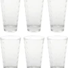 LEONARDO 012684 Optic Longdrinkbecher, Glas, 300 Ml, Ø 8 X 13 Cm, Klar (6 Stück)