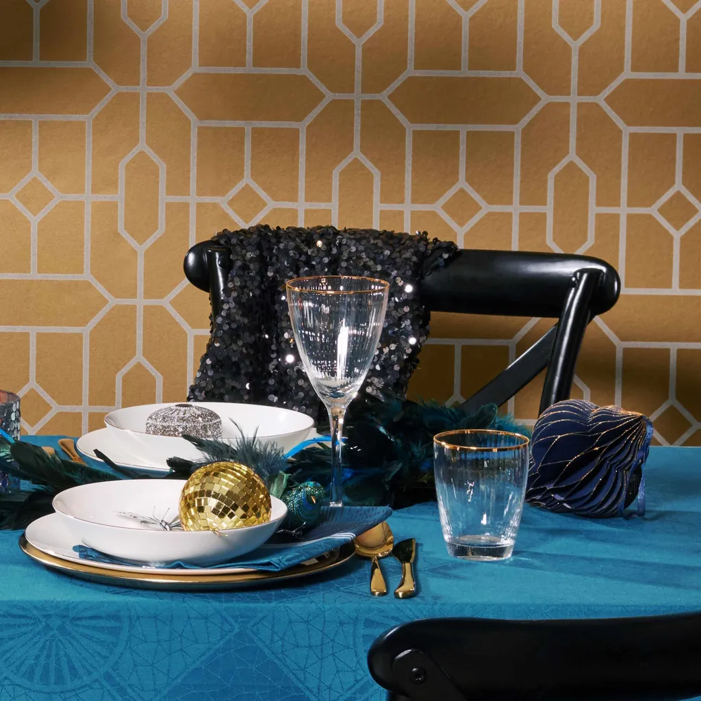 BUTLERS GOLDEN TWENTIES 4x Gläser Mit Goldrand Und Rillen 300ml – Bild 2