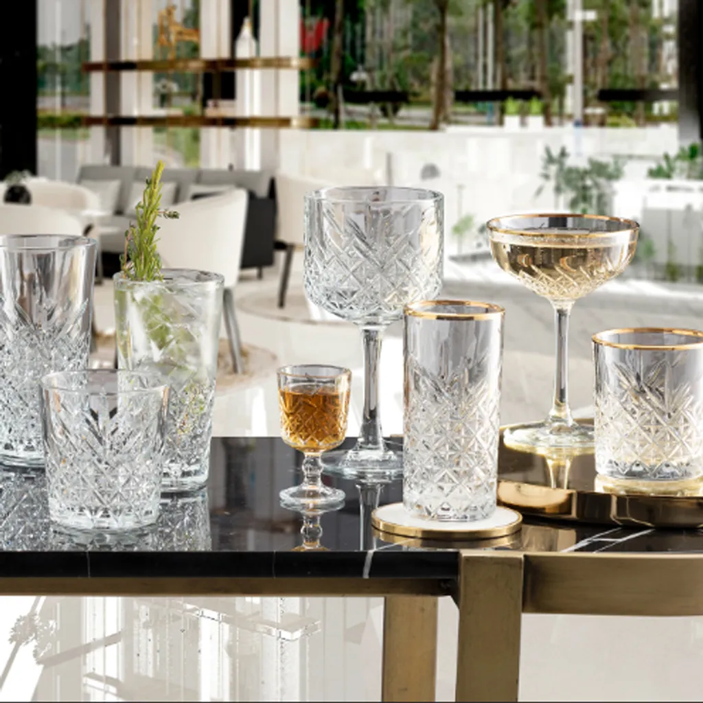 Pasabahce Timeless Golden Touch 4tlg Trinkglas Glas Tumbler 450ml 52800 – Bild 12
