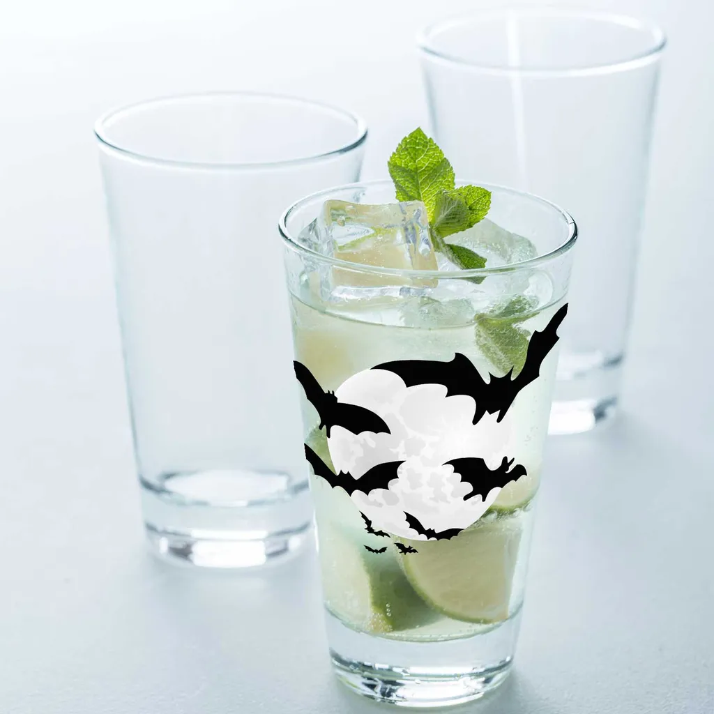 Leonardo Wasserglas Mit UV-Druck "Fledermausschwarm" Für Halloween – Bild 3