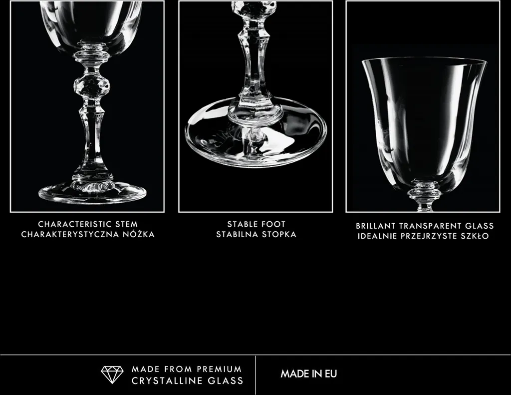 KROSNO Krista Kleine Rotweingläser, 6er-Set, 220 Ml – Bild 12