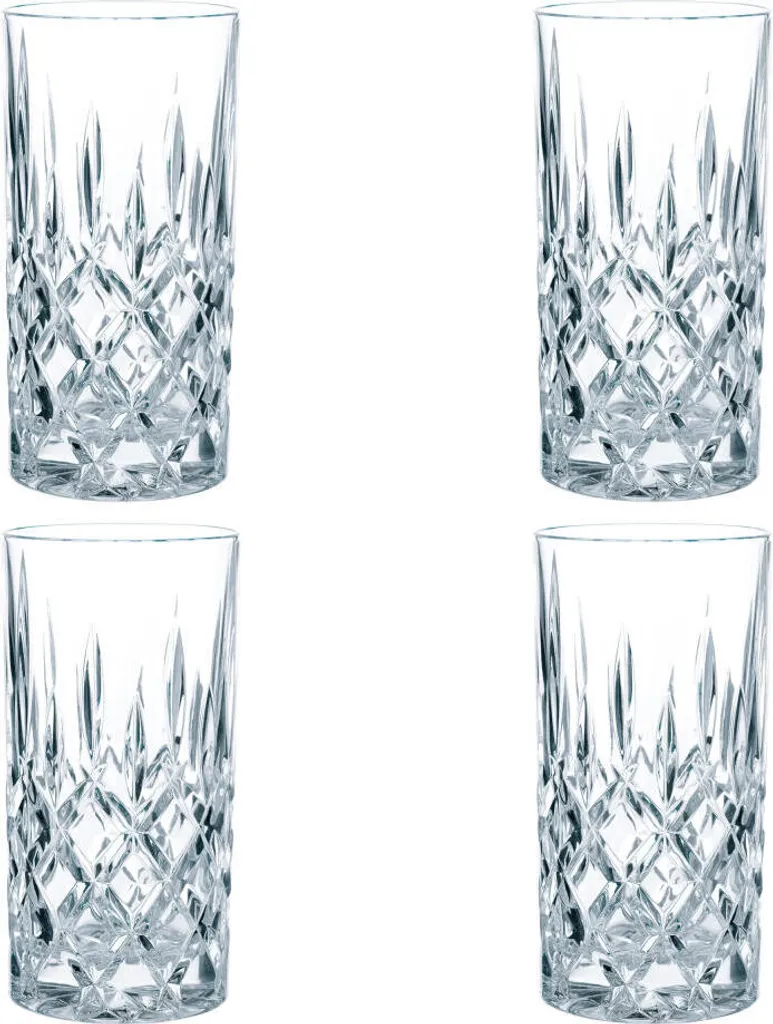 Nachtmann Noblesse Longdrinkglas Set, 8er Set, Wasserglas, Saftglas, Kristallglas, H 14.8 Cm, 375 Ml – Bild 2