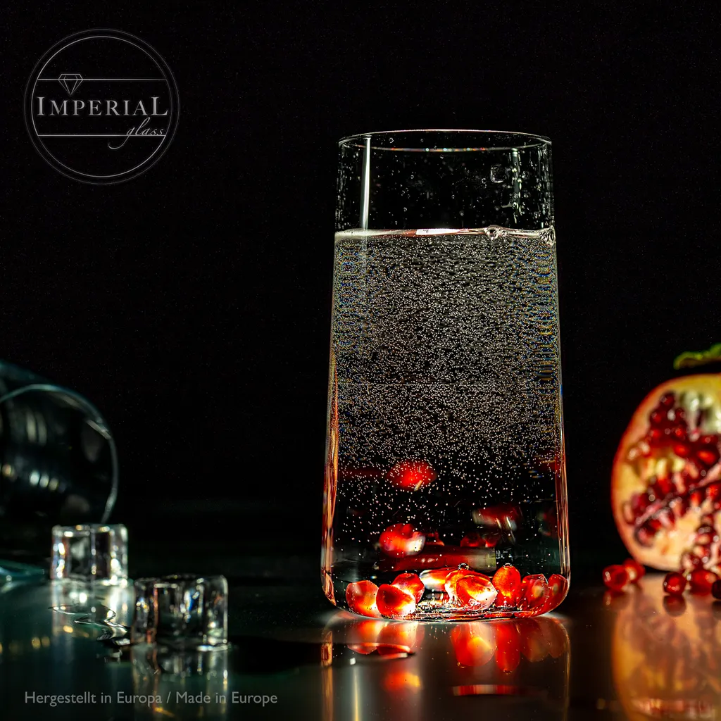 Trinkgläser Aus Glas 490ml (max. 550ml) Set 6 Teilig Wassergläser Groß – Bild 5