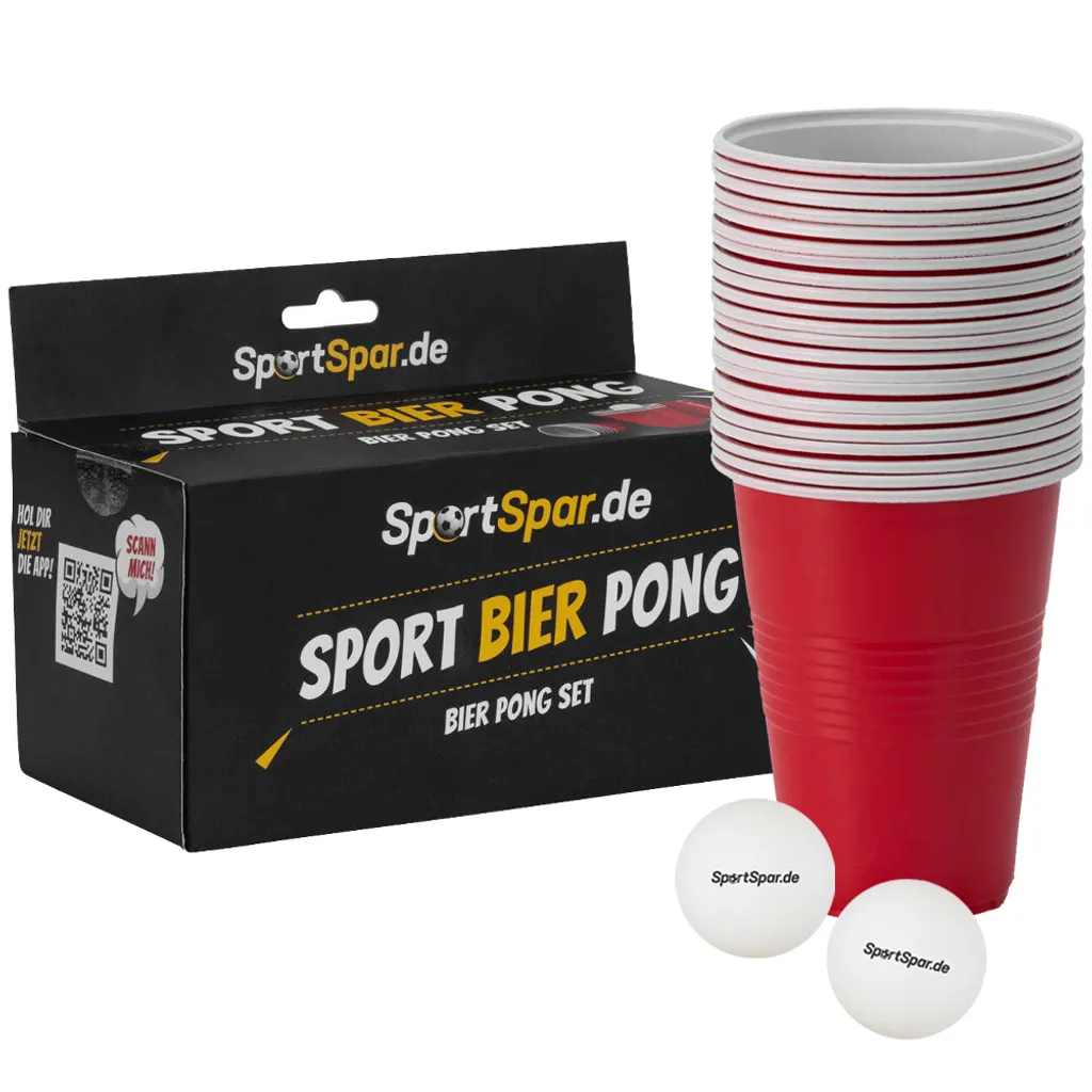 Einheitsgröße SPSP-12|SportSpar.de Bierpong Set Mit Becher Und Bällen